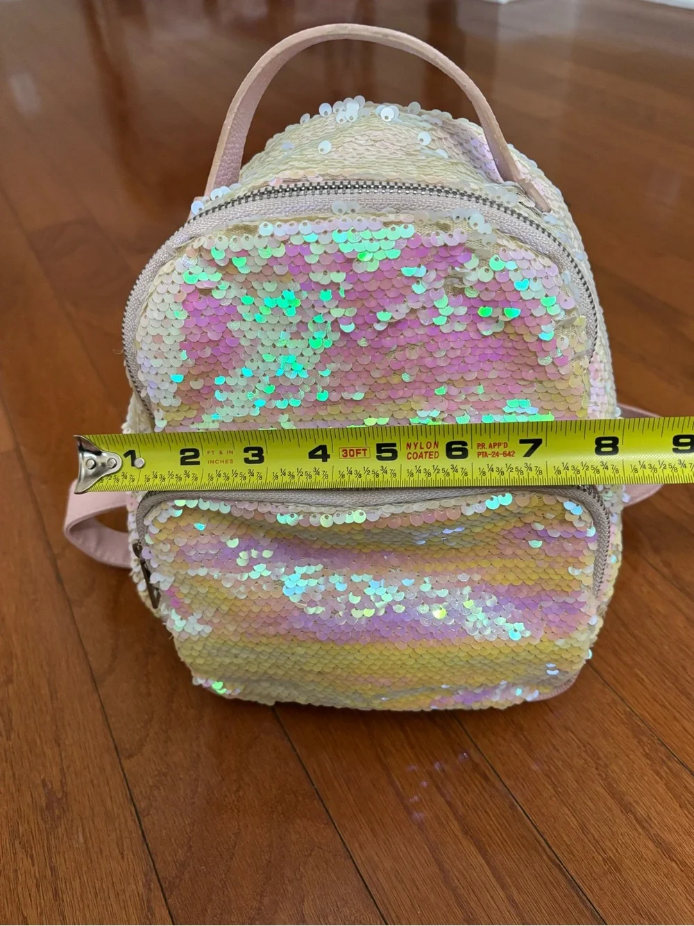 Iridescent Sequin Kids Mini Backpack - Pink